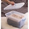 Basicwise Large Clear Storage Container With Lid and Handles QI003488 - alternate 6